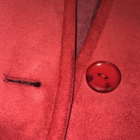 NEW🌹 Red Suede Coat - Picture 6 of 8